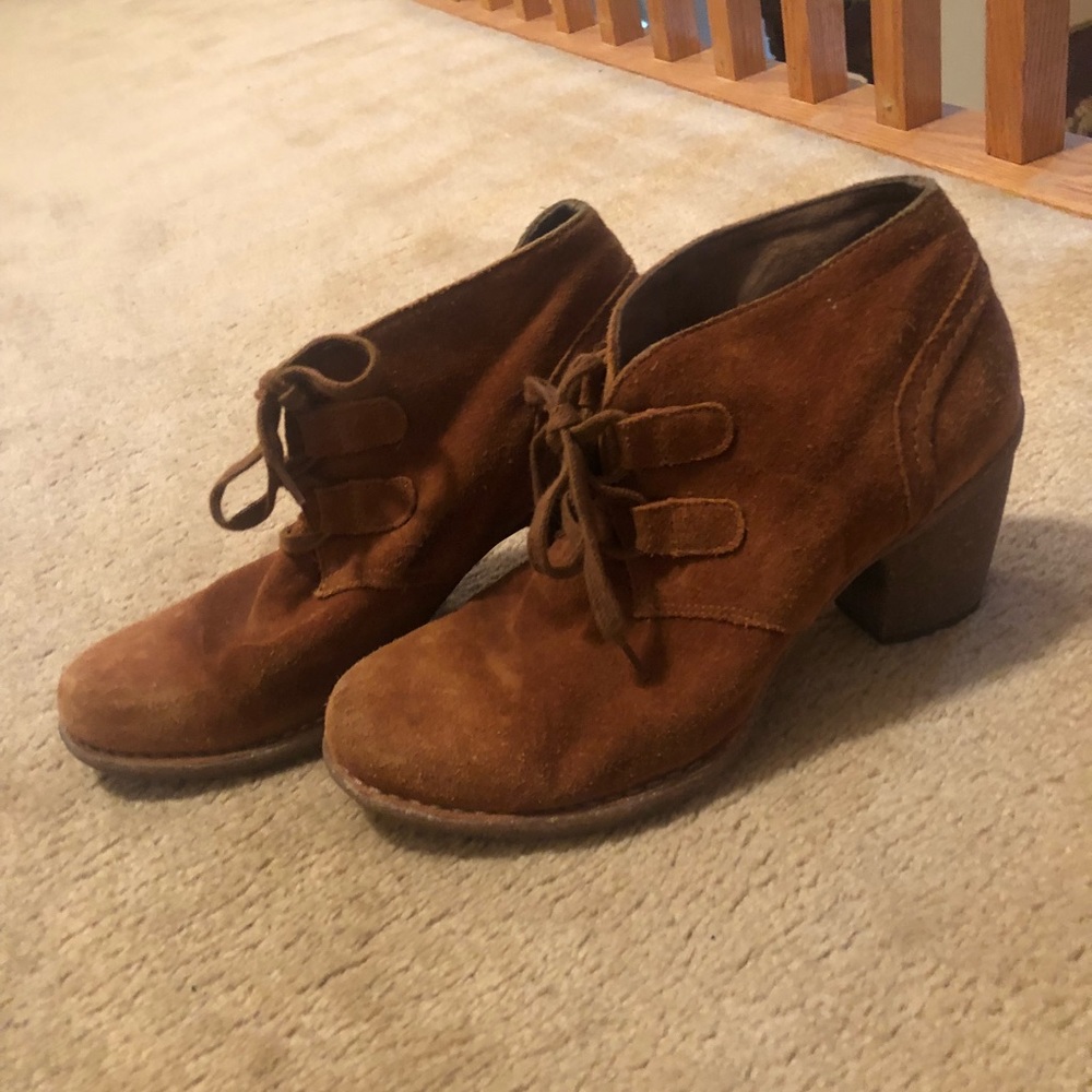 Clark’s suede booties